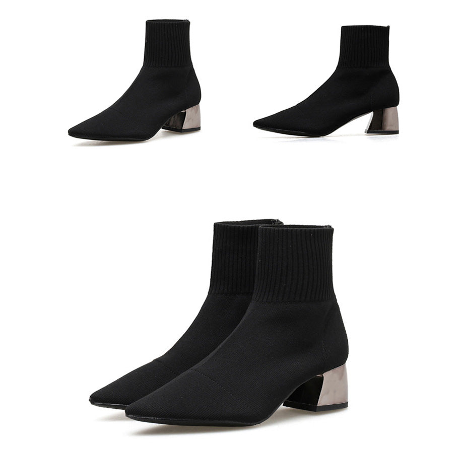 Amina - Knitted Ankle Boot
