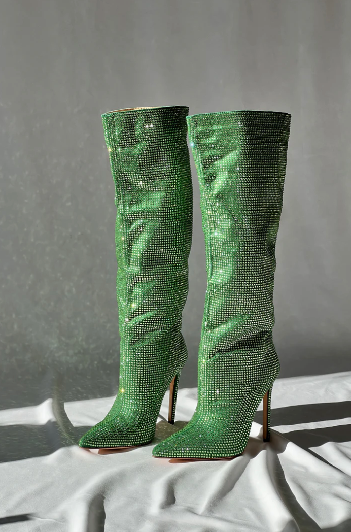 Zavira – Glitter Stiletto Boots