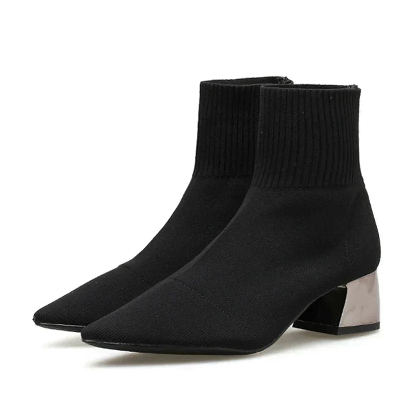 Amina - Knitted Ankle Boot