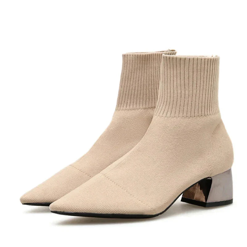 Amina - Knitted Ankle Boot