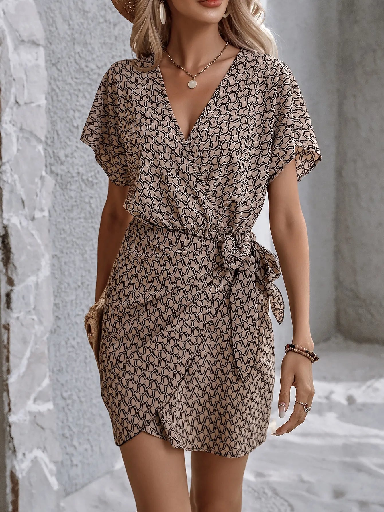 Selena | Elegant V-neck Dress Chic Sophisticated