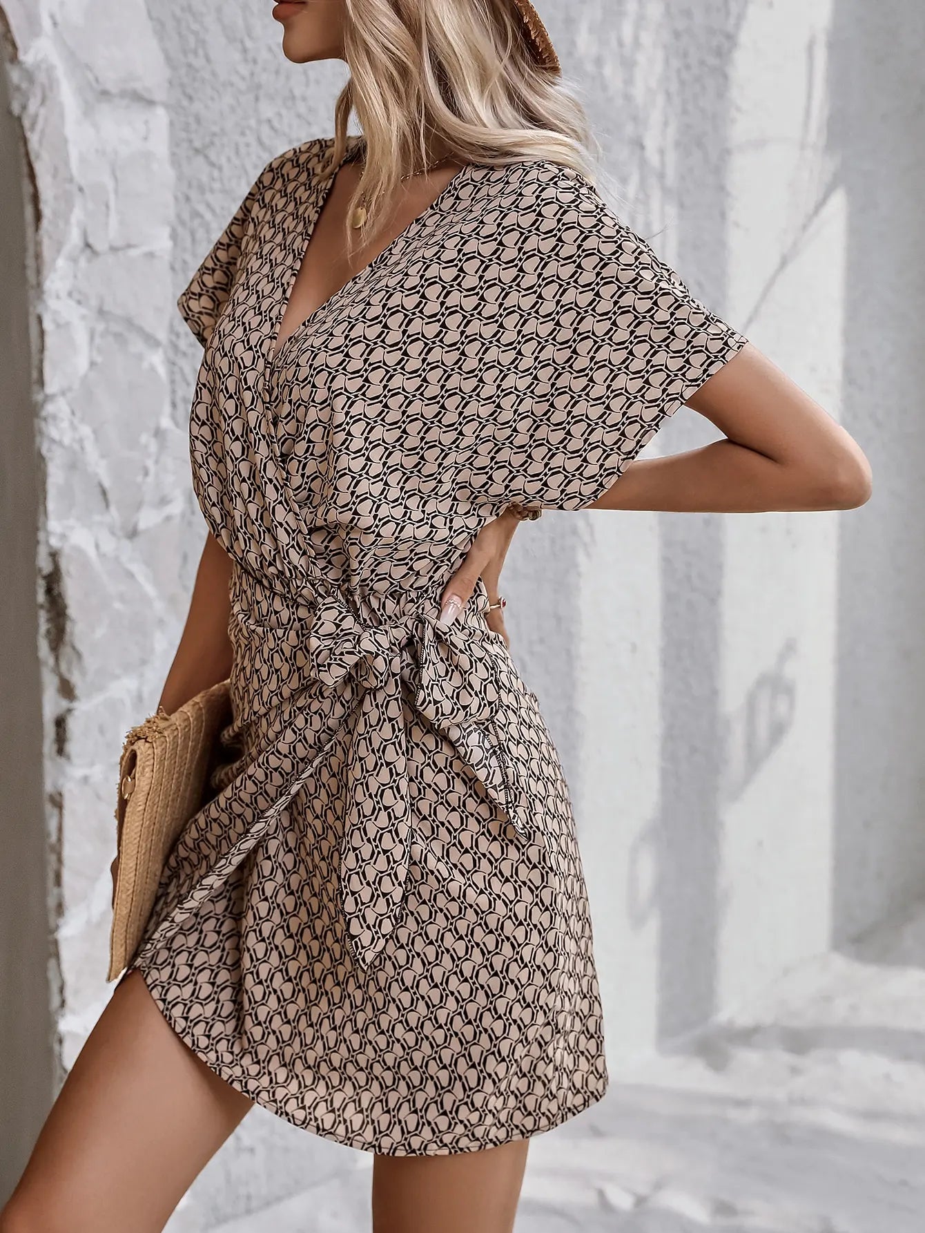Selena | Elegant V-neck Dress Chic Sophisticated