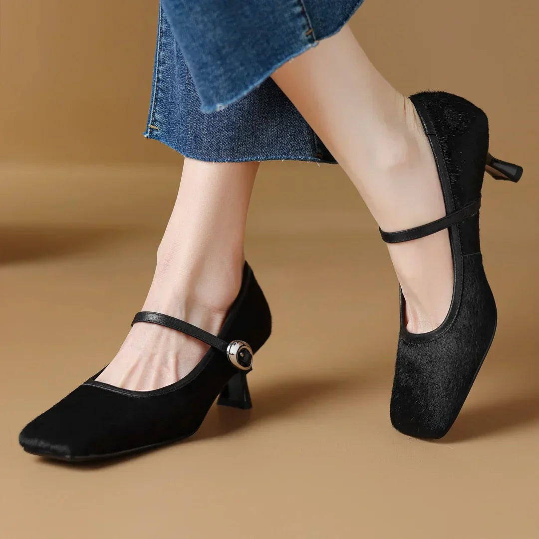 Adele - Square Toe Mules