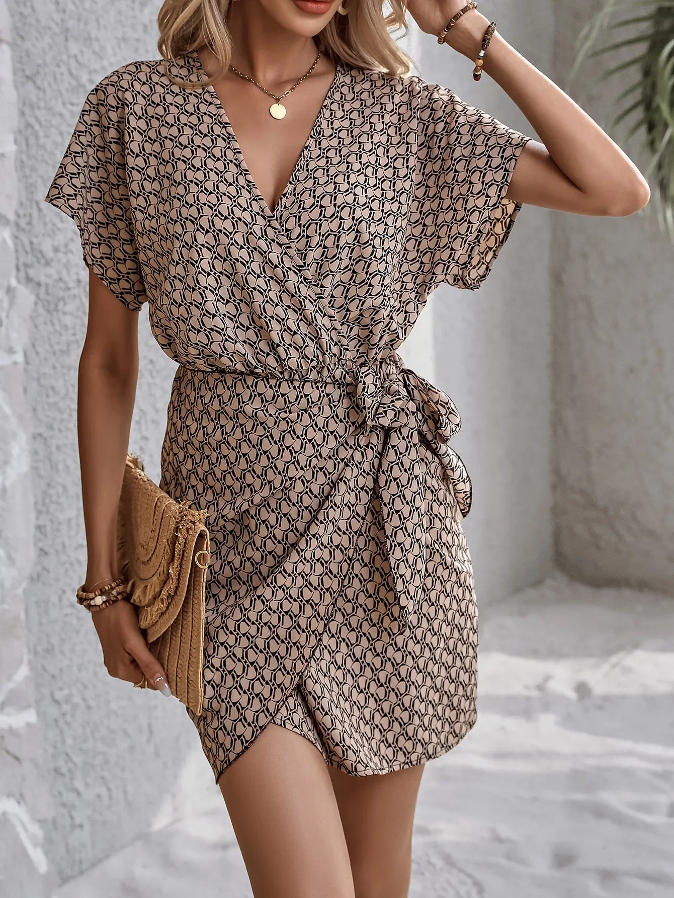 Selena | Elegant V-neck Dress Chic Sophisticated