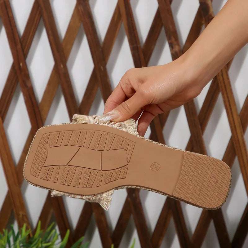 Deryn - Boho Fringe Flats