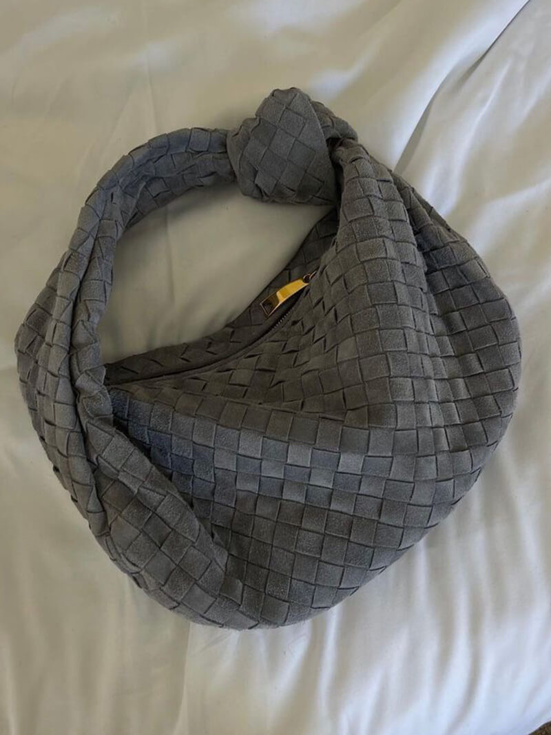Woven Suede Bag