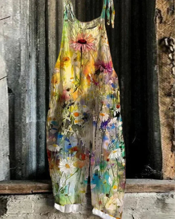 Ingrid | Daisy-Print Relaxed Floral Jumpsuit