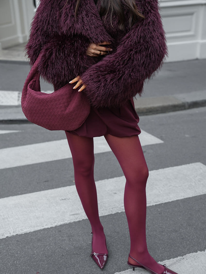Woven Suede Bag