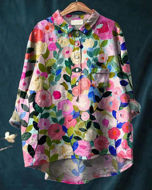 Lila™ | Modern Floral Printed Shirt