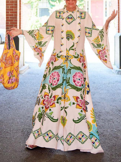 Eileen - Floral Long Sleeve Maxi Dress