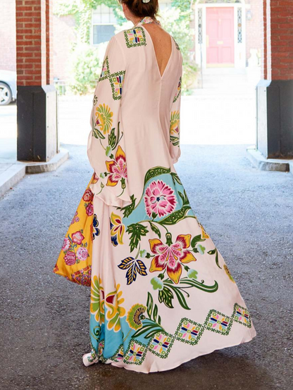 Eileen - Floral Long Sleeve Maxi Dress