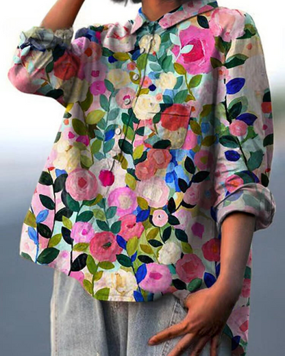 Lila™ | Modern Floral Printed Shirt