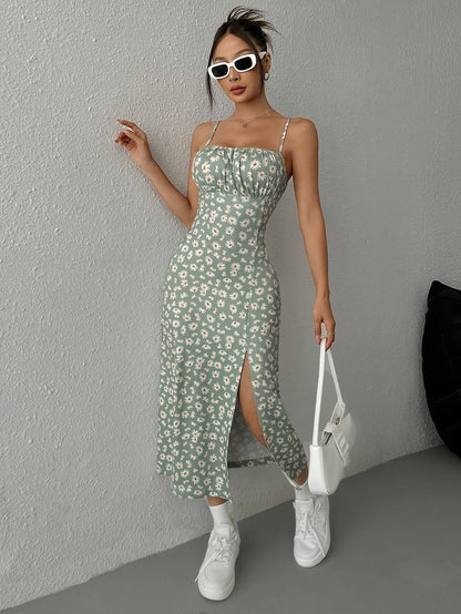 Isla High-Slit Minimal Dress