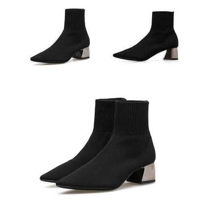 Amina - Knitted Ankle Boot