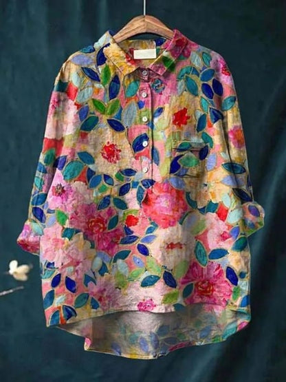 Lila™ | Modern Floral Printed Shirt