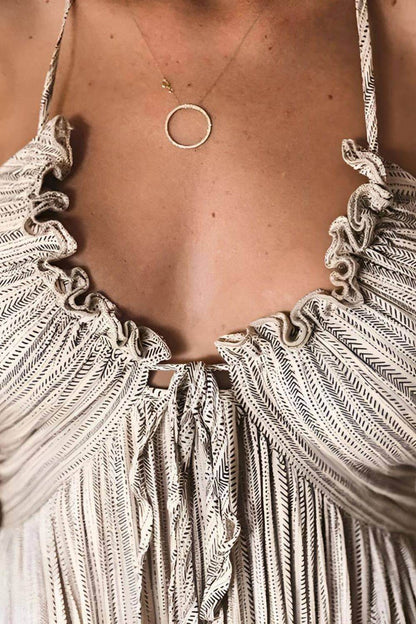 Lanie - Chic Pleated Maxi Dress