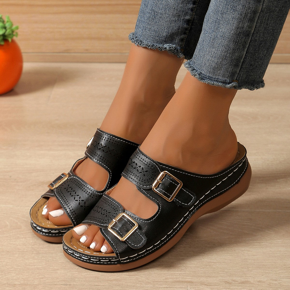 Anika | Stylish Adjustable Wedge Sandal