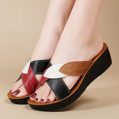 Anwen - Leather Wedges