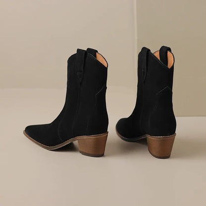 Myka - Suede Leather Boots