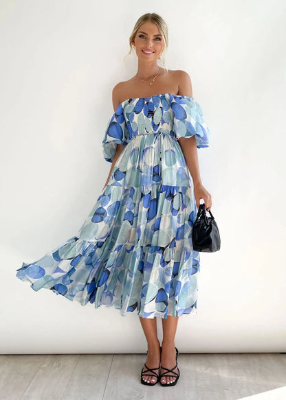 Celeste Off-Shoulder Maxi Dress (Almost sold out)