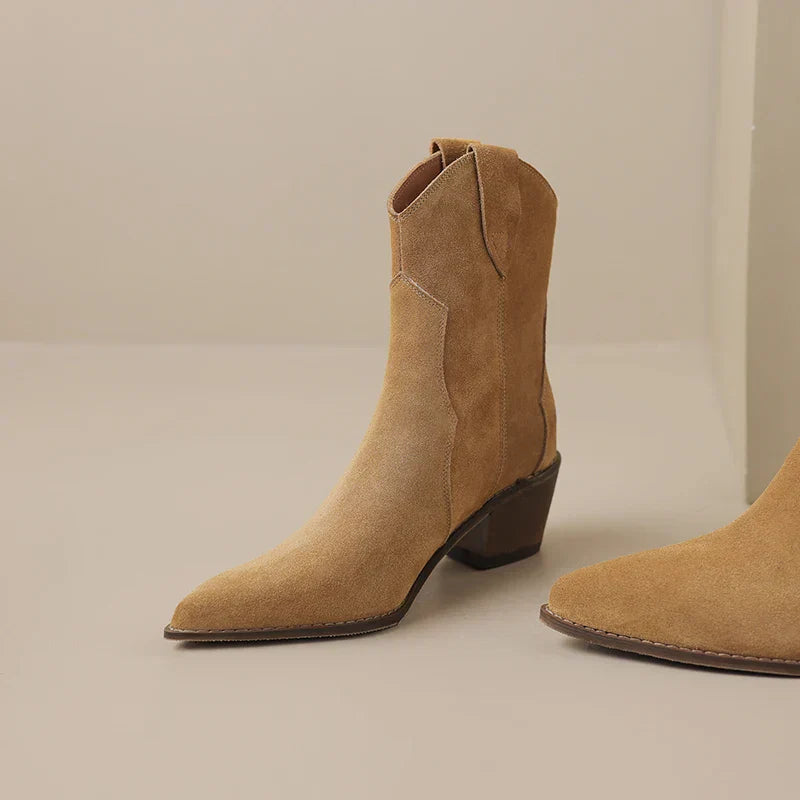 Myka - Suede Leather Boots