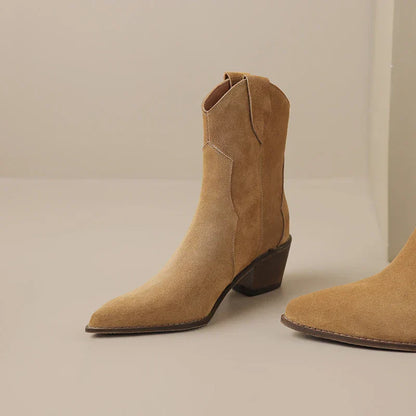Myka - Suede Leather Boots