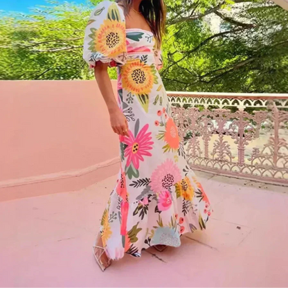 Elara Pleated Maxi Dress