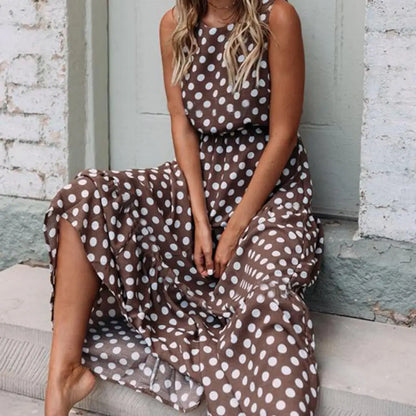 Capri Dotted Maxi Dress