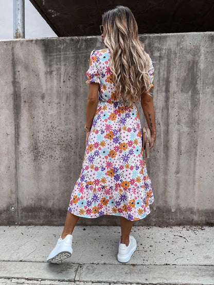 Naila - Elegant Floral Dress