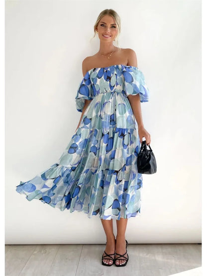 Celeste Off-Shoulder Maxi Dress (Almost sold out)