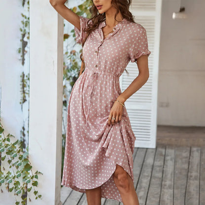 Dotarie™ Polka Midi Shirt Dress