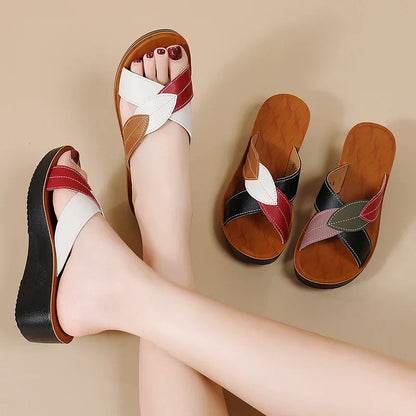 Anwen - Leather Wedges