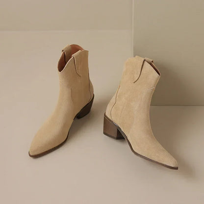 Myka - Suede Leather Boots