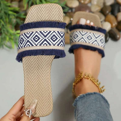 Deryn - Boho Fringe Flats