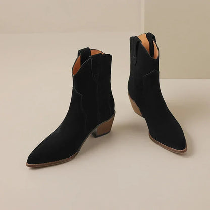 Myka - Suede Leather Boots