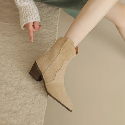 Myka - Suede Leather Boots