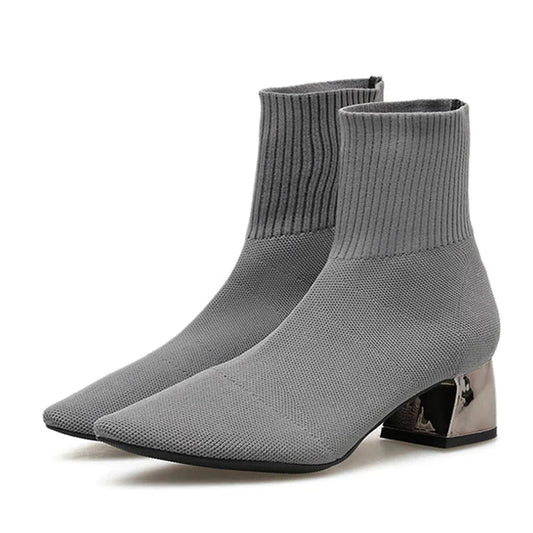 Amina - Knitted Ankle Boot