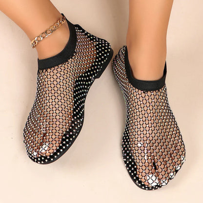 Amoura - Diamond Mesh Flats
