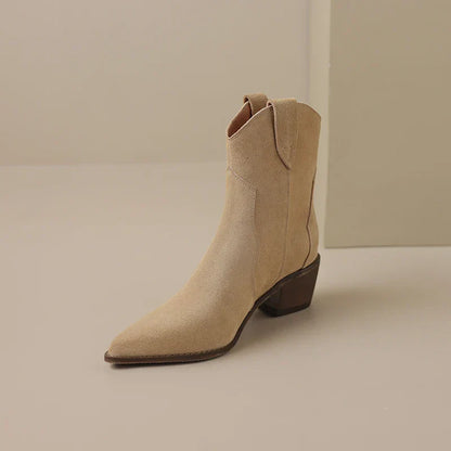 Myka - Suede Leather Boots