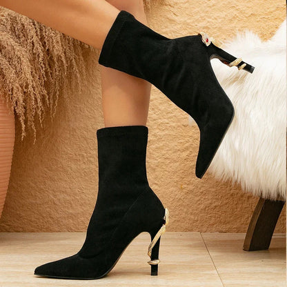 Aurevia - Rhinestone Crystal Boot