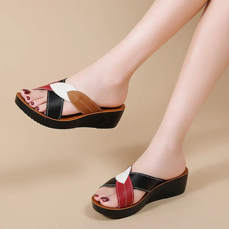 Anwen - Leather Wedges