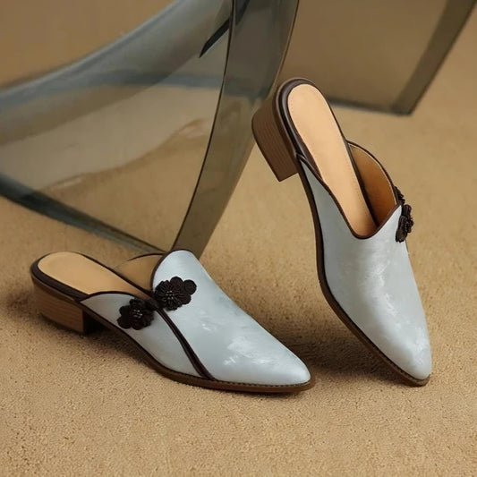 Catria Leather Mules