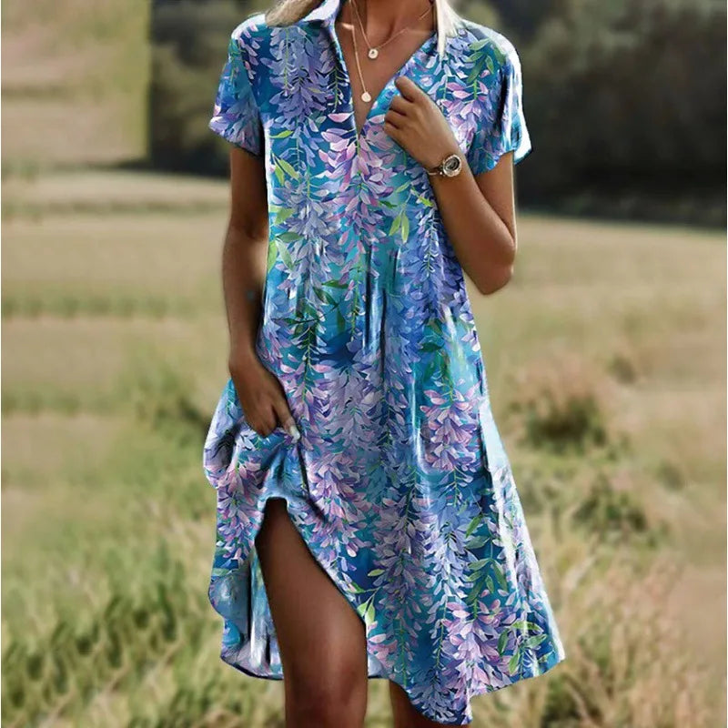Maravella™ Vintage Boho Vacation Dress