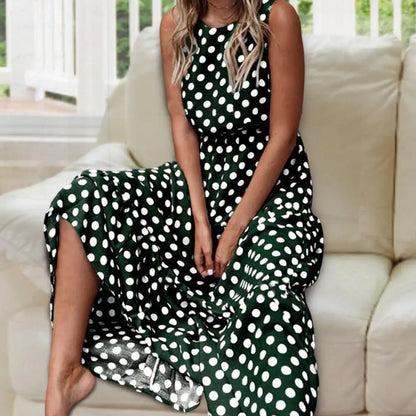 Capri Dotted Maxi Dress