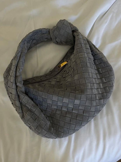 Woven Suede Bag