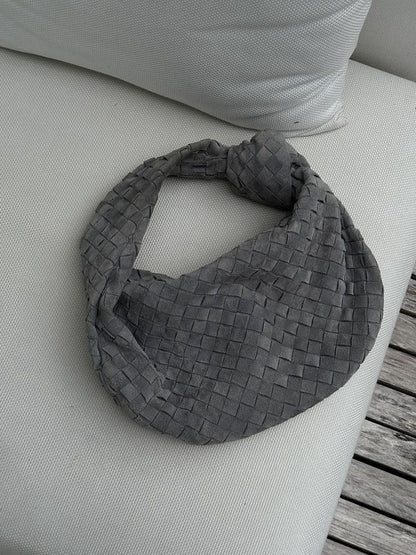 Woven Suede Bag