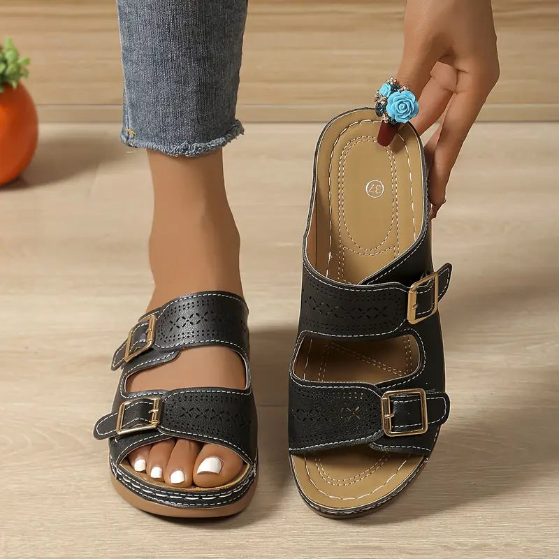 Anika | Stylish Adjustable Wedge Sandal