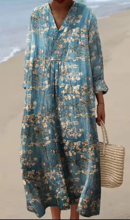 Emily – Casual Floral Long Dress