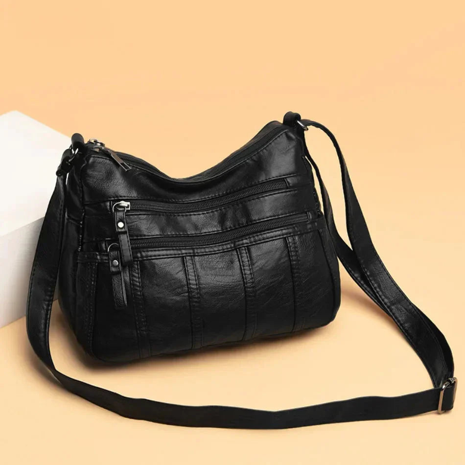 Nina Soft Leather Crossbody Bag