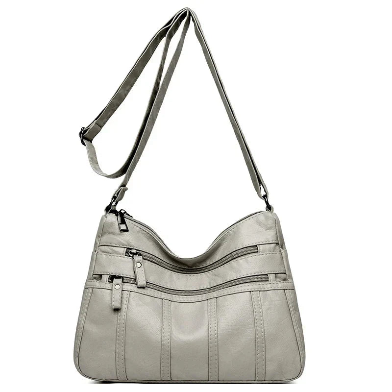 Nina Soft Leather Crossbody Bag